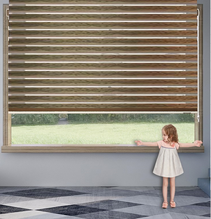 Cortina Roller duo Jacquard europeo en varios tamaños