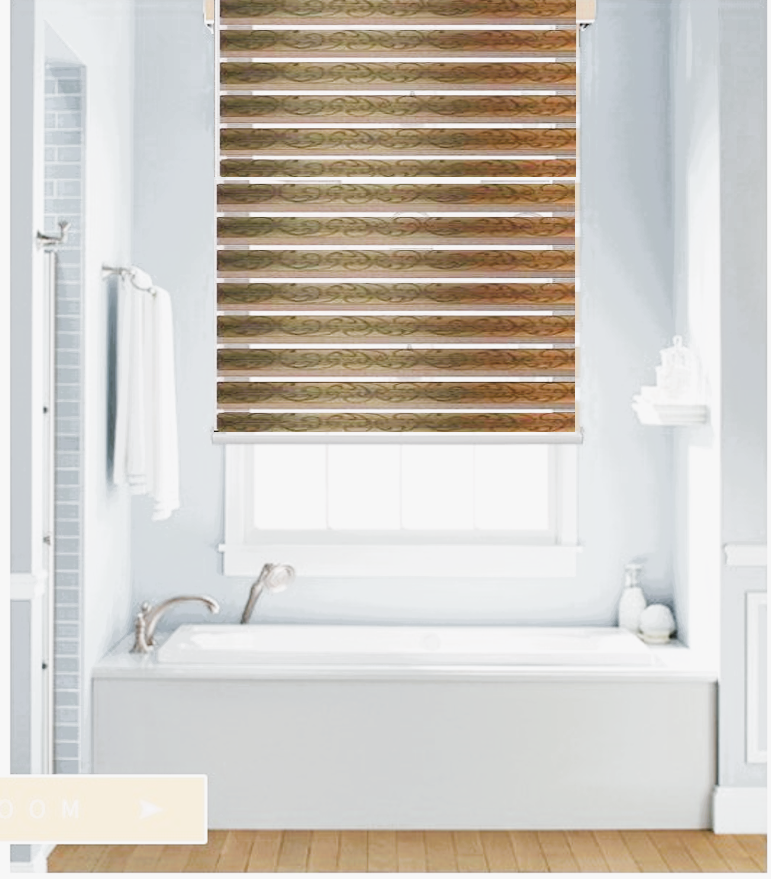 Cortina Roller duo Jacquard europeo en varios tamaños