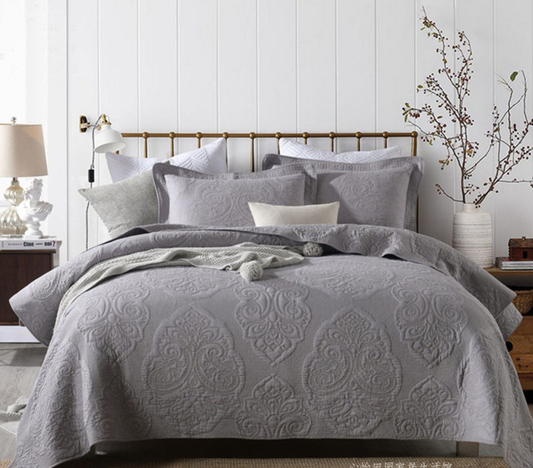 Cubrecamas Acolchado en relieve 3D 100% algodón