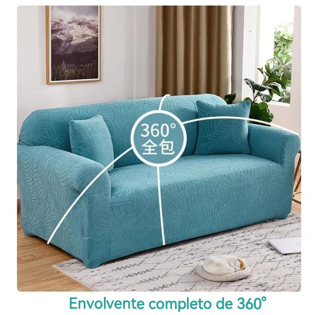 Funda Para Sofá Universal jacquard tridimensional Hoja De Palma