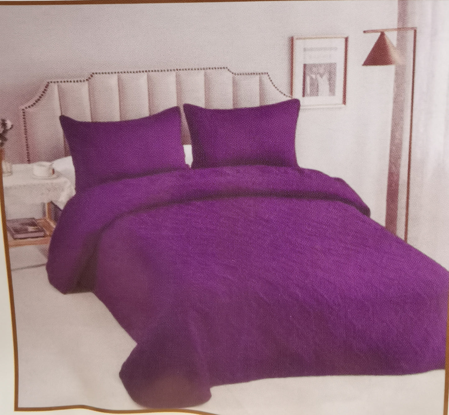 Cubrecama Color sólido Ultrasonido ordinario