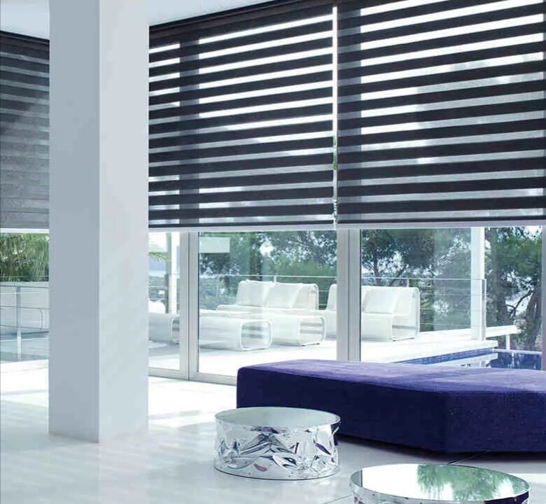 Cortina Roller Duo Impermeable Y Resistente Al Moho varios tamaños