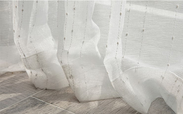 VIsillos Jacquard Rayas, A través de poste y carril de doble uso,Gancho De Regalo 1par 1.4x2.3m