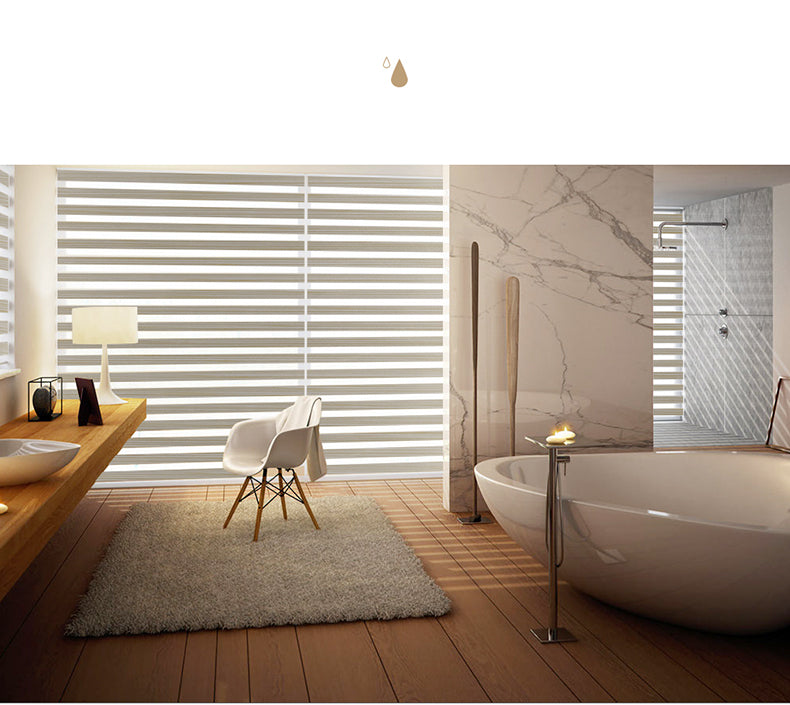 Cortina Roller Duo Impermeable Y Resistente Al Moho varios tamaños