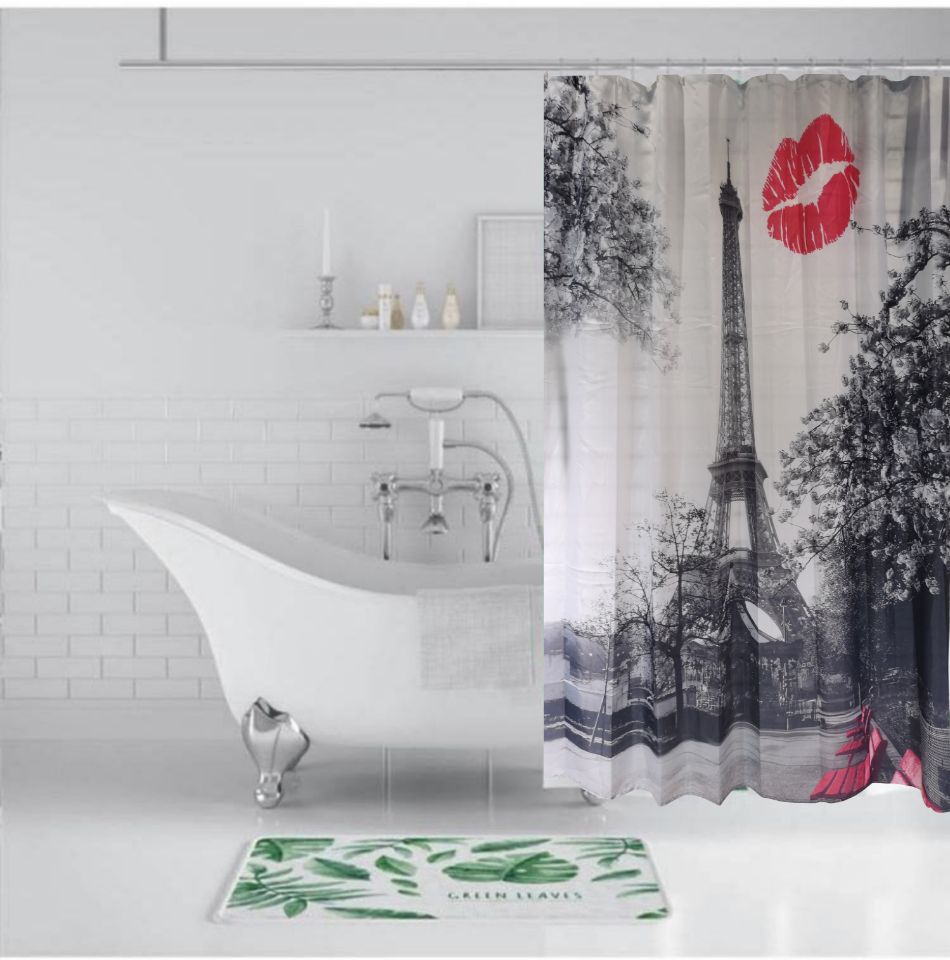 cortinas de baño digital estampada