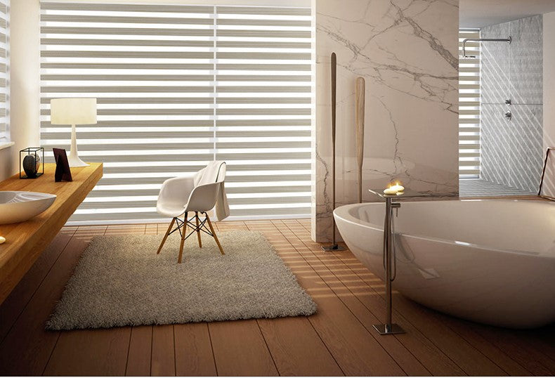 Cortina Roller Duo Impermeable Y Resistente Al Moho varios tamaños