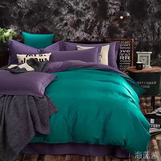 Funda Plumón Versión AB REVERSIBLE colores contrastantes