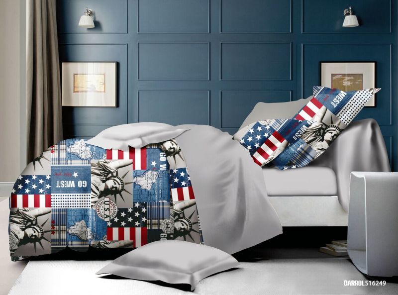 Juego de sabanas estampadas Alta densidad, lavable
