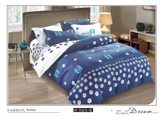 cubrecama estampadas Conjunto 3 piezas de bordado y acolchado tridimensional