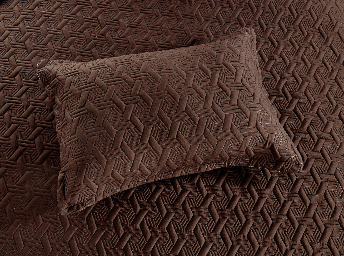 cubrecama color sólido original estéreo 3D, proceso ultrasónico