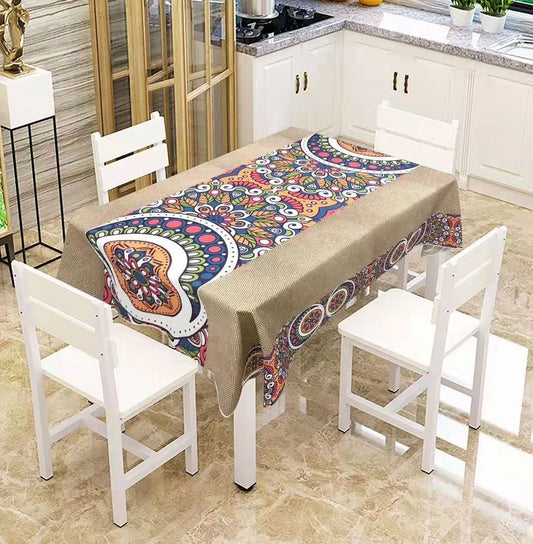 Manteles Algodón Y Lino Producción De Tecnología Negra 1.4X1.8m Mesa6