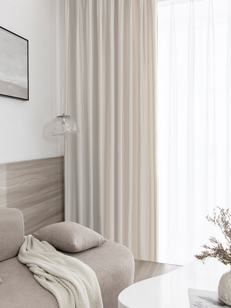 cortinas terciopelo de holandés estilo nórdico 1par