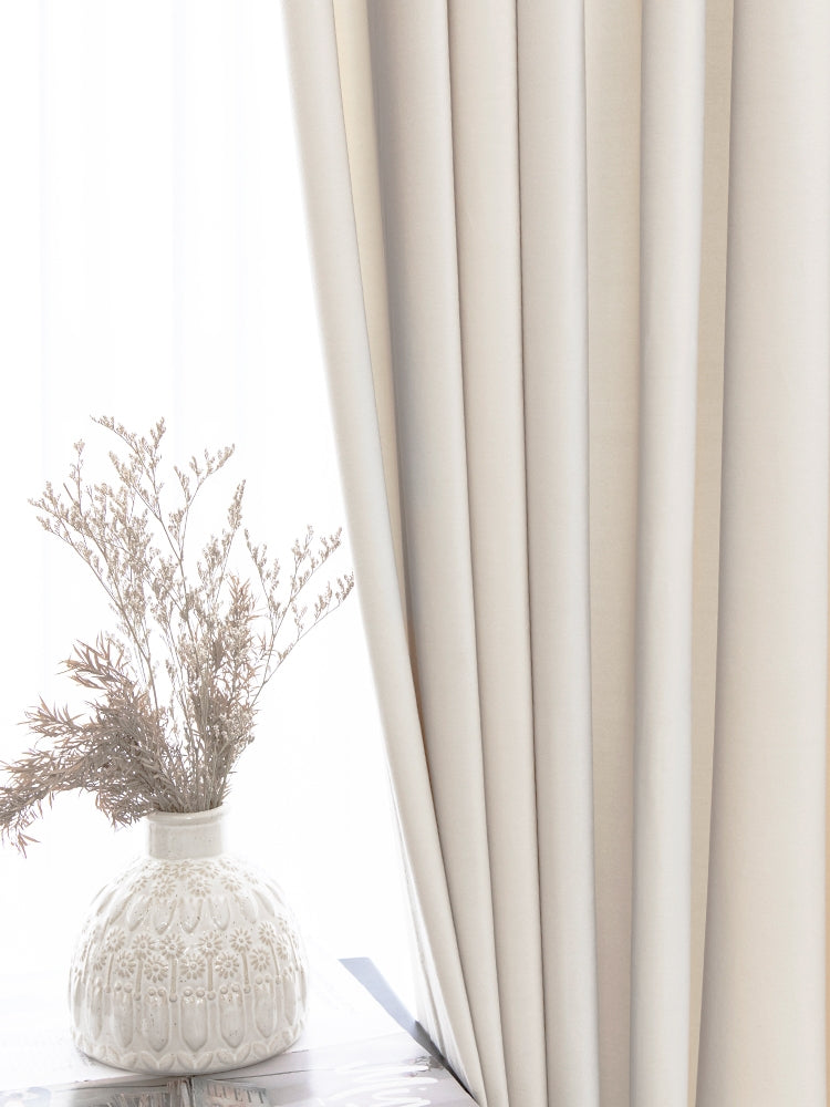 cortinas terciopelo de holandés estilo nórdico 1par
