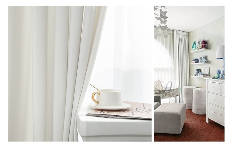 cortinas terciopelo de holandés estilo nórdico 1par