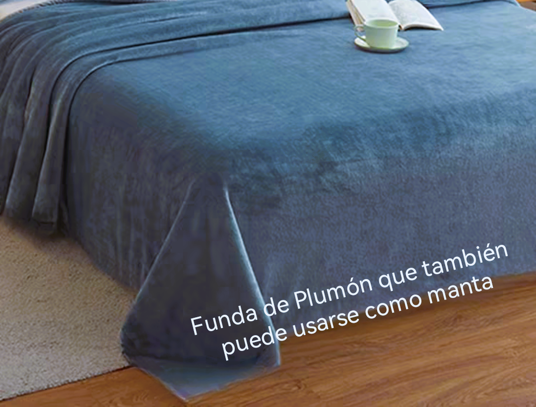 Funda de Plumón Y sábana ajustable Juego de 4 piezas gama alta primavera, otoño e invierno antiestático terciopelo de leche de alta densidad súper suave