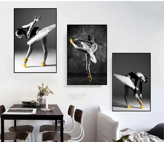 Cuadro Pintura Artística en Cristal Cerámico de Alta Resistencia Porcelana Cristal Moderno Lujo Ligero Set de 3 Cuadros Decorativos Premium en Cristal Cerámico de Alta Transparencia | 3 de 50 × 70 cm