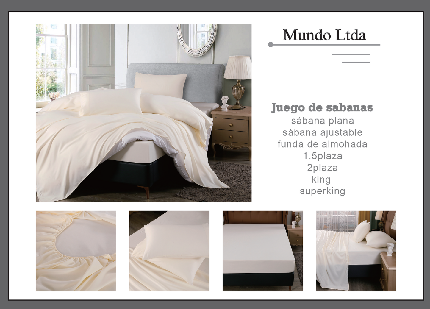 Juego Sabanas Color Sólido Simple Lavable Máquina