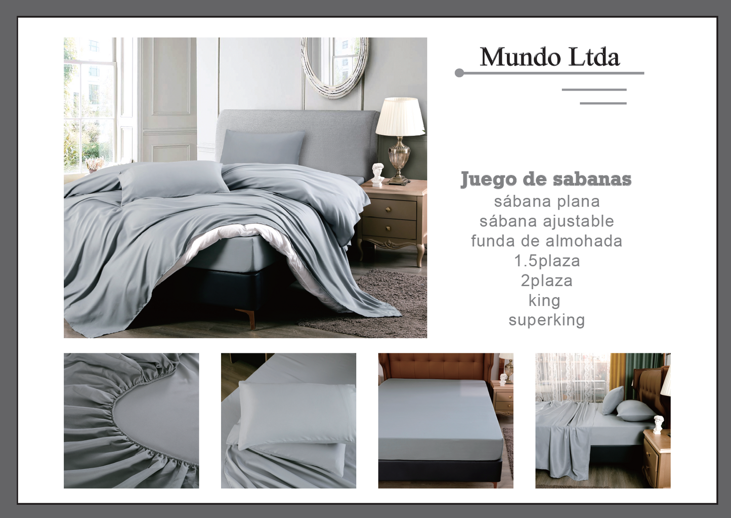 Juego Sabanas Color Sólido Simple Lavable Máquina