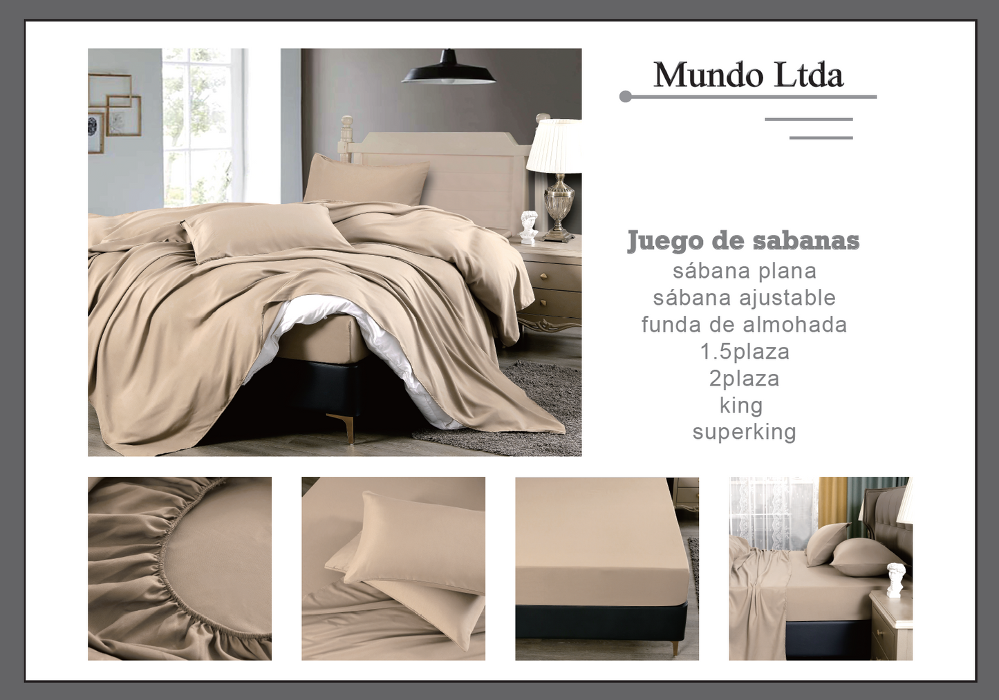 Juego Sabanas Color Sólido Simple Lavable Máquina