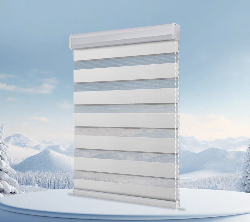 Cortina Roller Duo 100% Blackout  Riel de aluminio resistente, tela de chenilla impermeable.