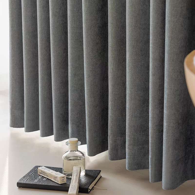 Cortina Multifuncional Lujo Ligero Chenilla Blackout Ensanchar y espesar 270X230CM JUEGO DE 3
