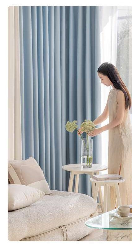 Cortina Multifuncional Lujo Ligero Chenilla Blackout  140X230CM
