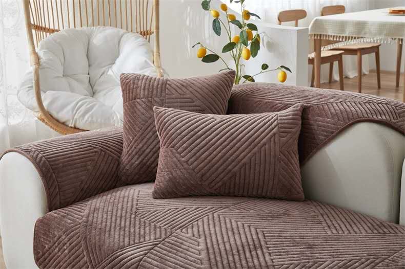 Funda De Sofa Ligera De Lujo Clasica Moda Holandesa Terciopelo Antideslizante （Enamorarse）