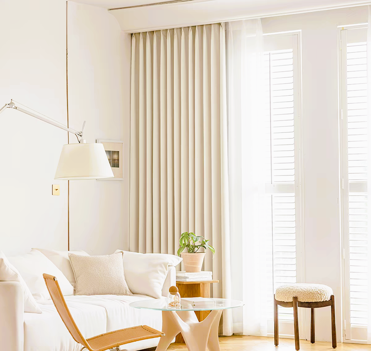 Cortina 90%Blackout 200x230cm Extra Ancha Chenille Doble Cara paño