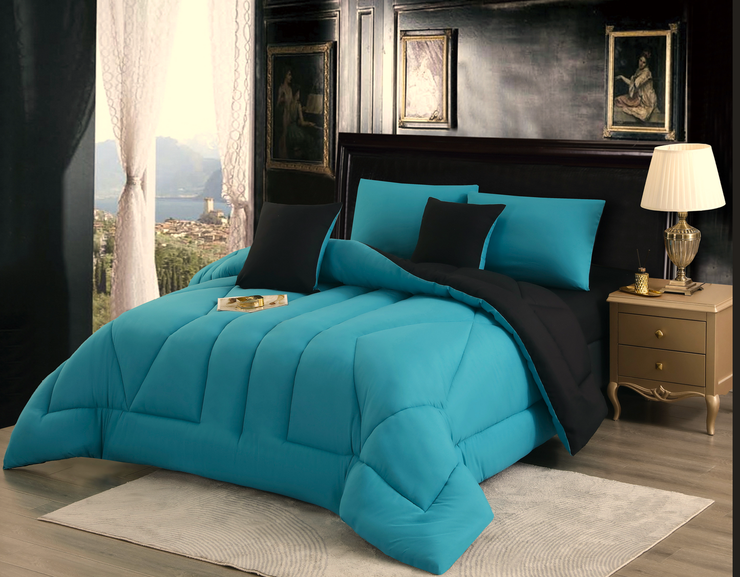 Edredón  De Soja Reversible eversible Ligero 3 Estaciones Exclusivo,(CON Funda de almohada)