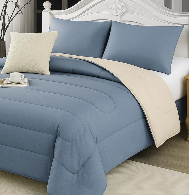 Edredón  De Soja Reversible eversible Ligero 3 Estaciones Exclusivo,(CON Funda de almohada)