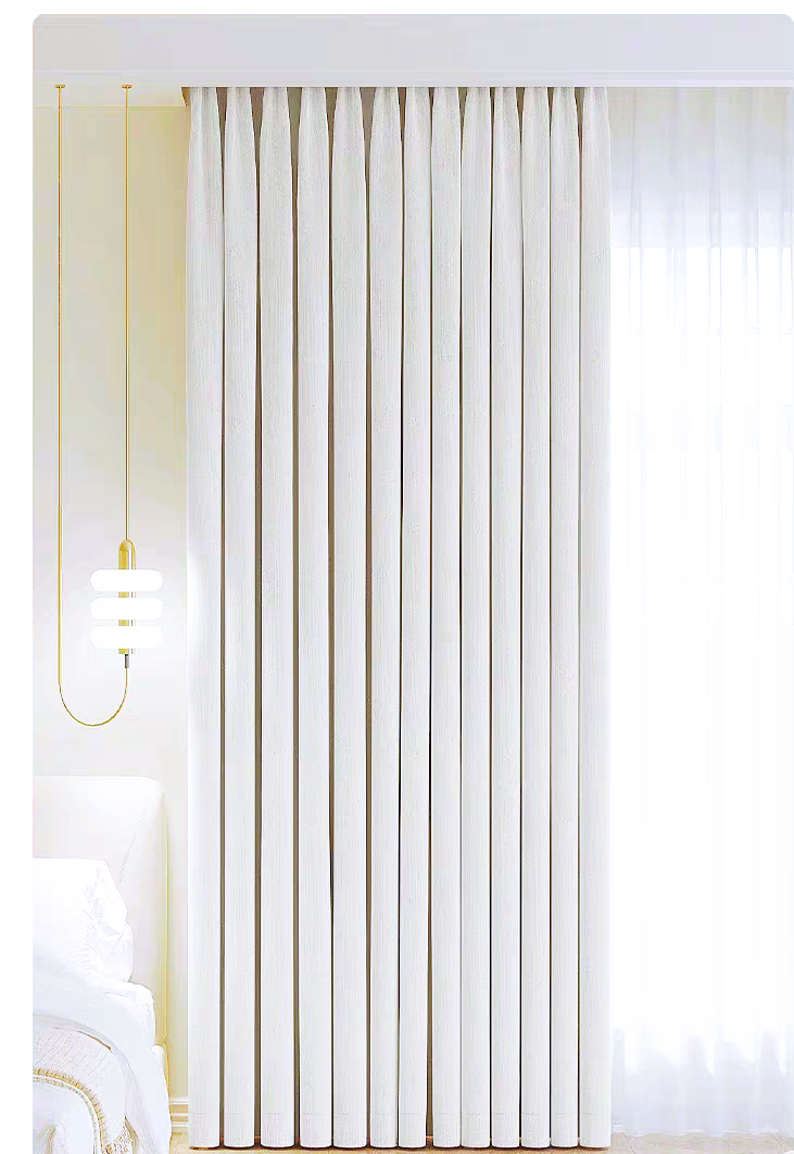 Cortina 90%Blackout 200x230cm Extra Ancha Chenille Doble Cara paño