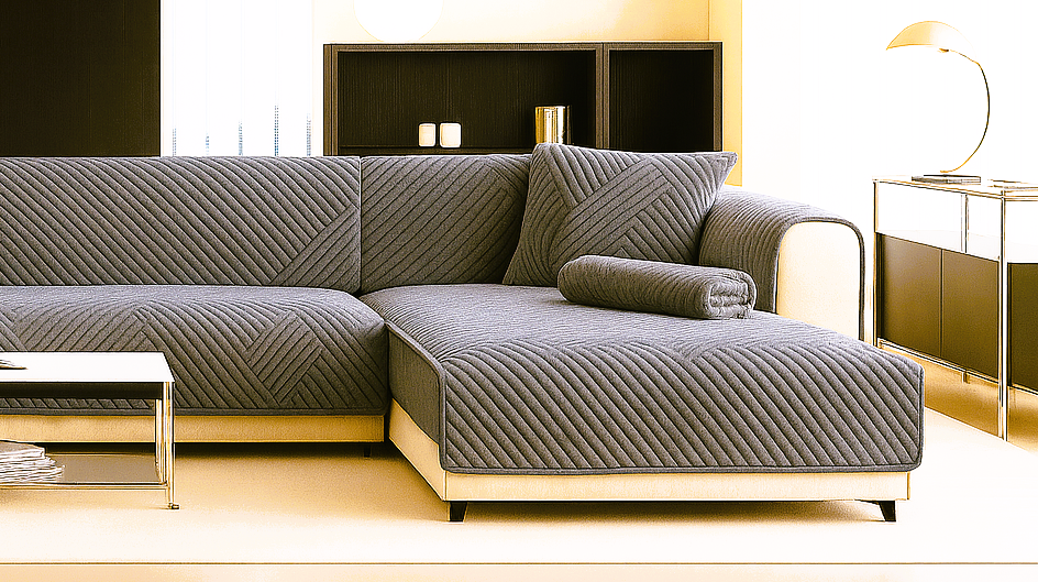 Funda De Sofa Ligera De Lujo Clasica Moda Holandesa Terciopelo Antideslizante （Enamorarse）