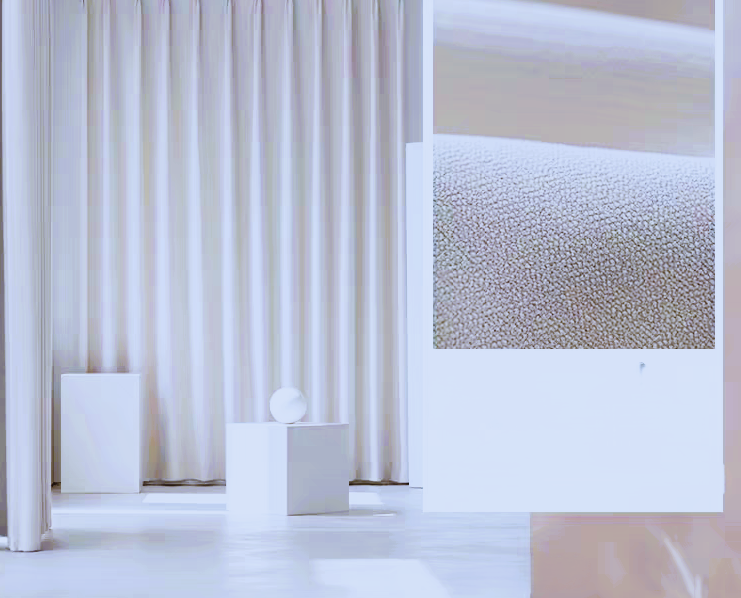 Cortina 90%Blackout 200x230cm Extra Ancha Chenille Doble Cara paño