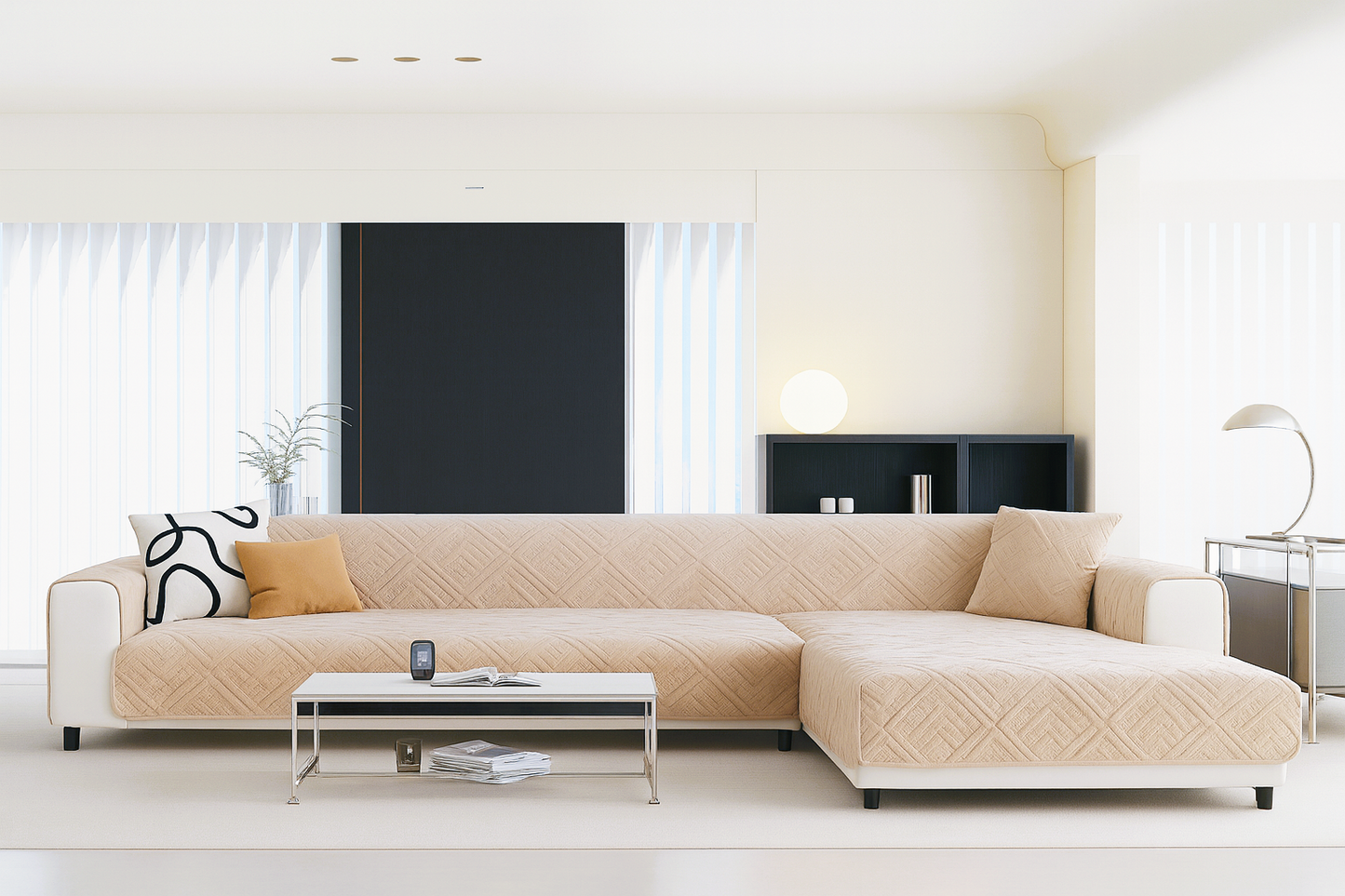 Funda De Sofa Ligera De Lujo Clasica Moda Holandesa Terciopelo Antideslizante(ZUOAN)