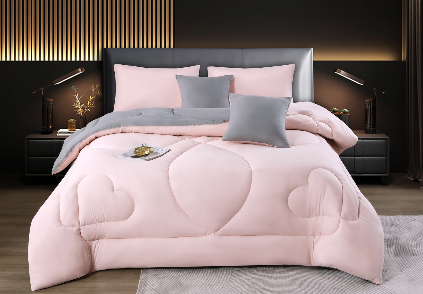 Edredón  De Soja Reversible eversible Ligero 3 Estaciones Exclusivo,(CON Funda de almohada)