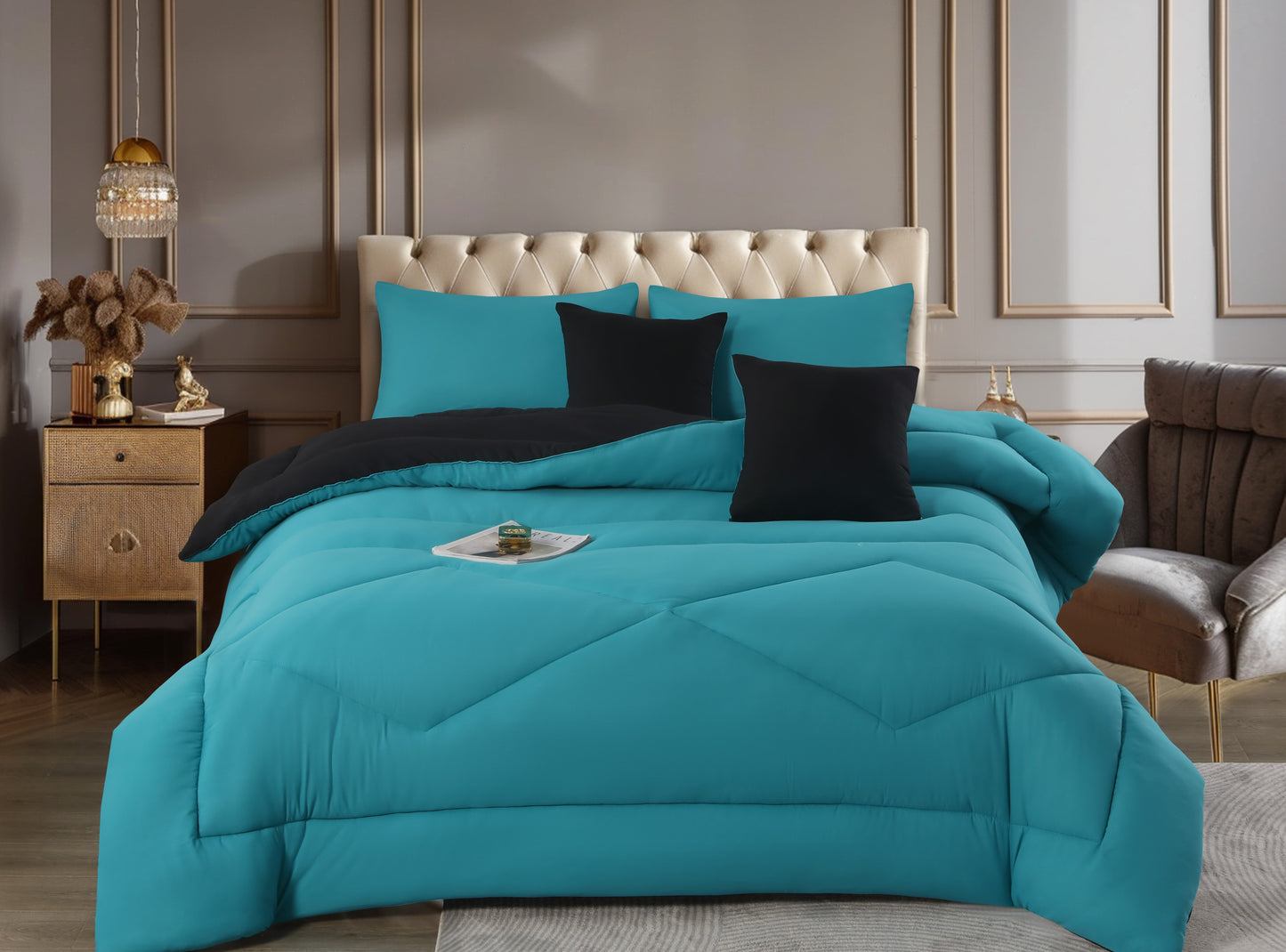 Edredón  De Soja Reversible eversible Ligero 3 Estaciones Exclusivo,(CON Funda de almohada)