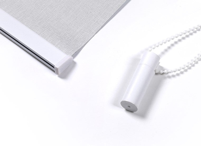 Cortina Roller Revestimiento ecológico Imitación de lino 100% Cenefa de aluminio curvada de alta resistencia