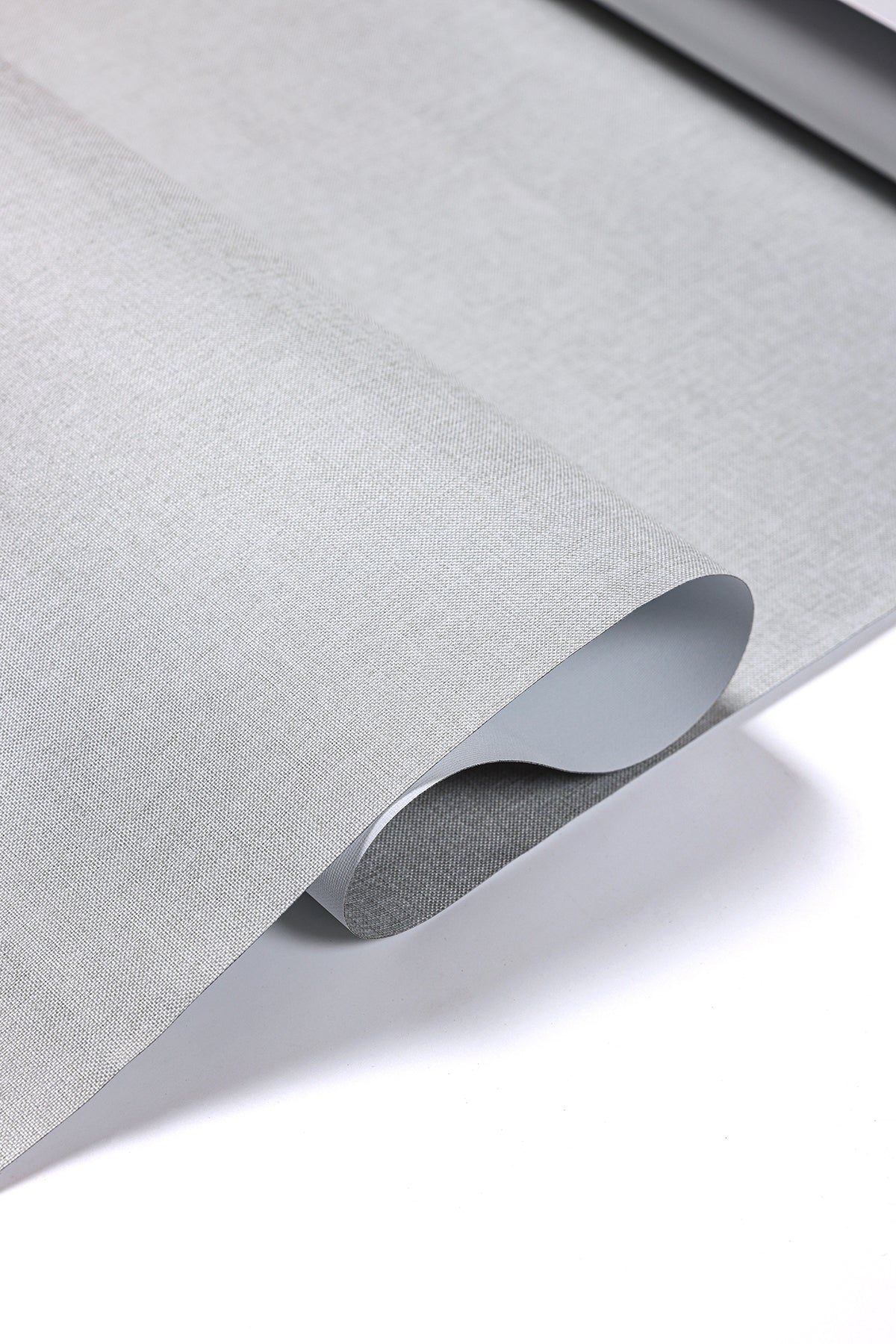 Cortina Roller Revestimiento ecológico Imitación de lino 100% Cenefa de aluminio curvada de alta resistencia