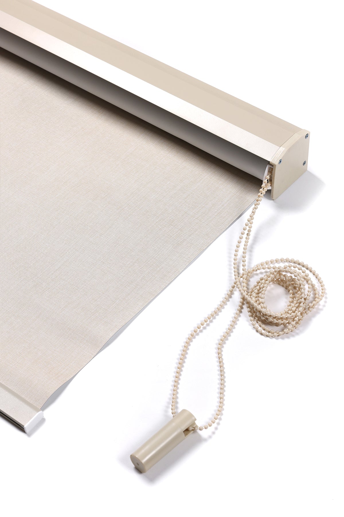 Cortina Roller Revestimiento ecológico Imitación de lino 100% Cenefa de aluminio curvada de alta resistencia