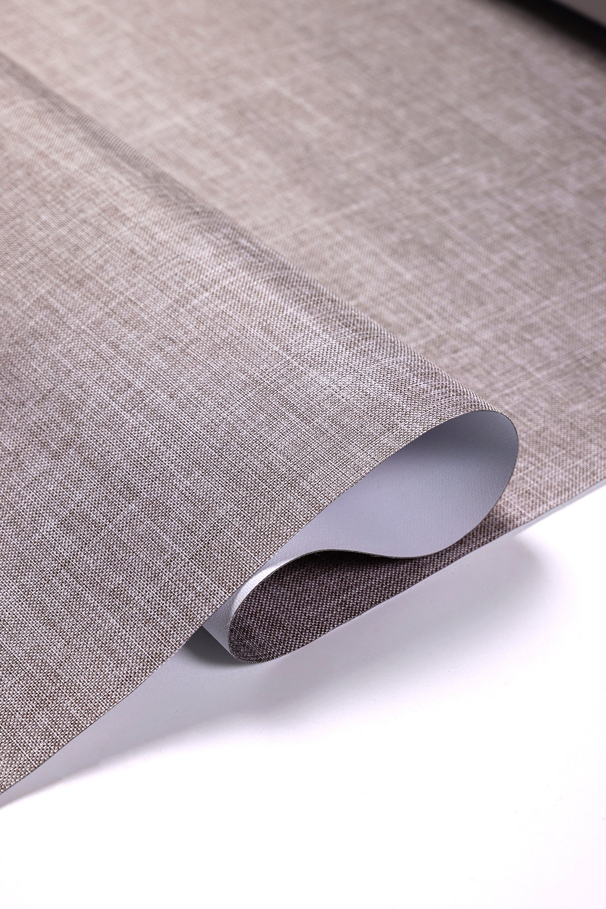 Cortina Roller Revestimiento ecológico Imitación de lino 100% Cenefa de aluminio curvada de alta resistencia