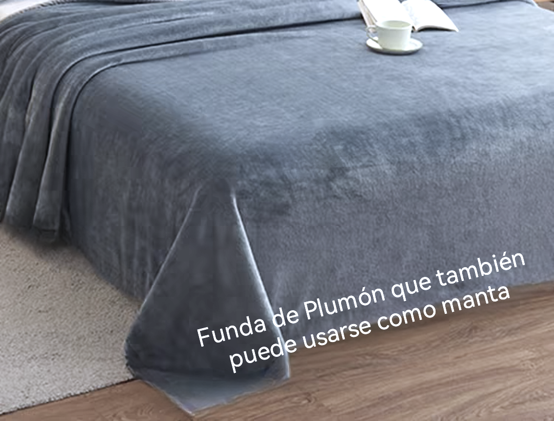 Funda de Plumón Y sábana ajustable Juego de 4 piezas gama alta primavera, otoño e invierno antiestático terciopelo de leche de alta densidad súper suave