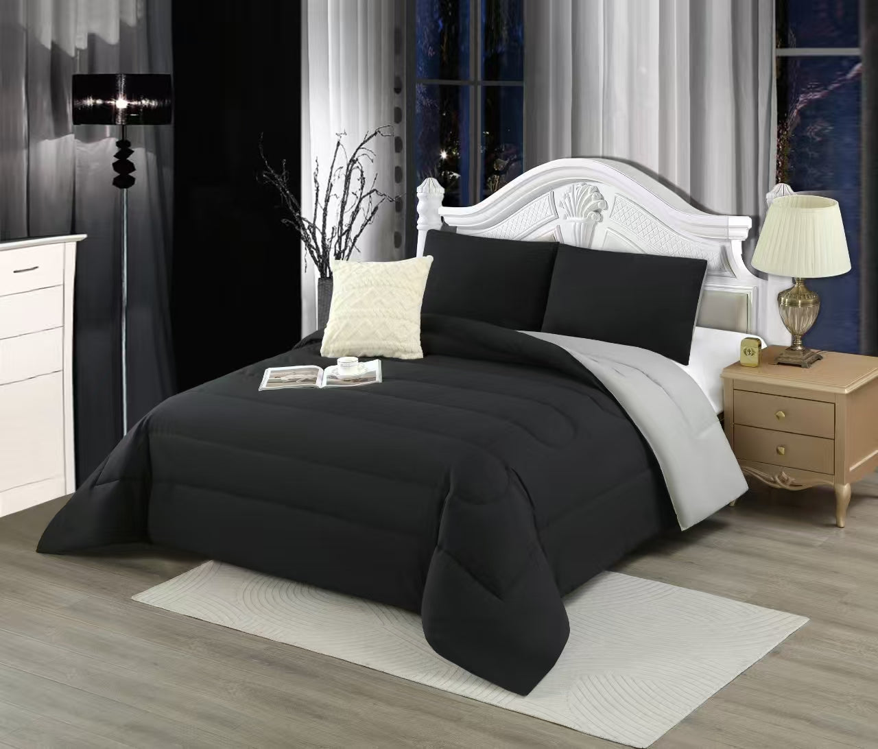 Edredón  De Soja Reversible eversible Ligero 3 Estaciones Exclusivo,(CON Funda de almohada)