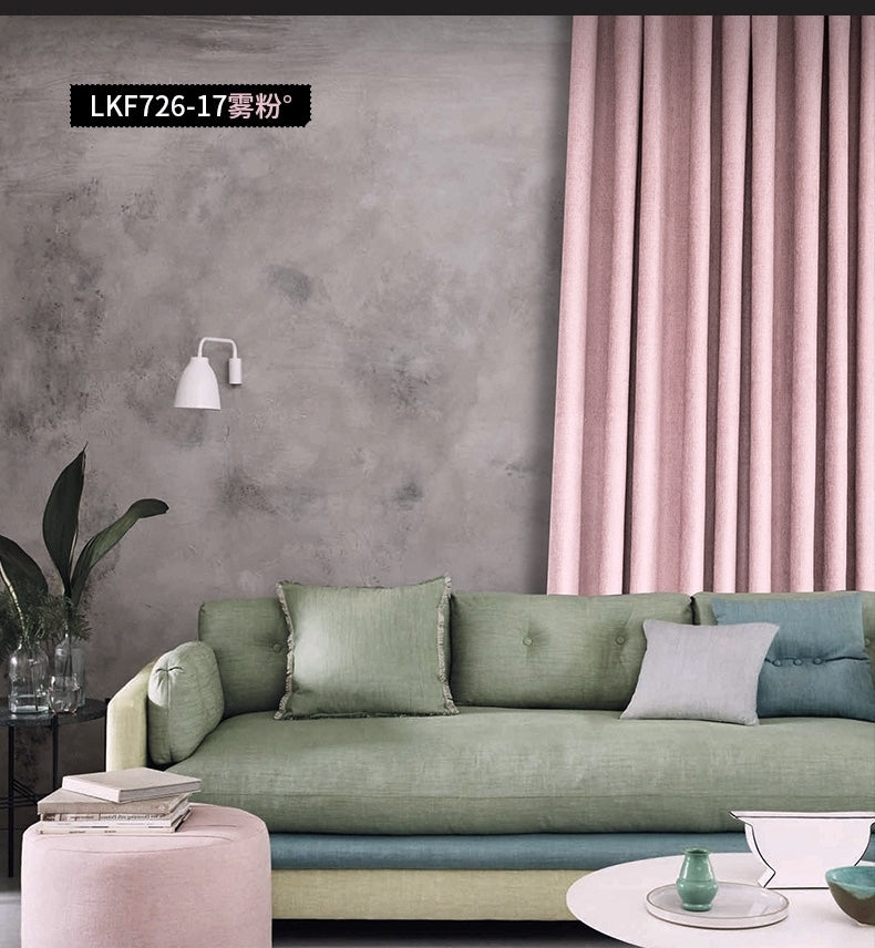 cortinas terciopelo de holandés estilo nórdico 1par