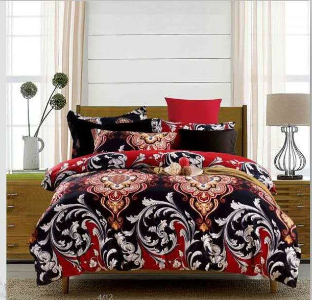 Juego de sabanas estampadas Sarga de alta densidad, lavable